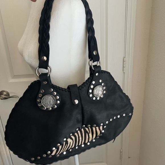 RARE 1913 Liberty Buffalo Indian head coin concho hippie biker leather bag - Picture 5 of 11